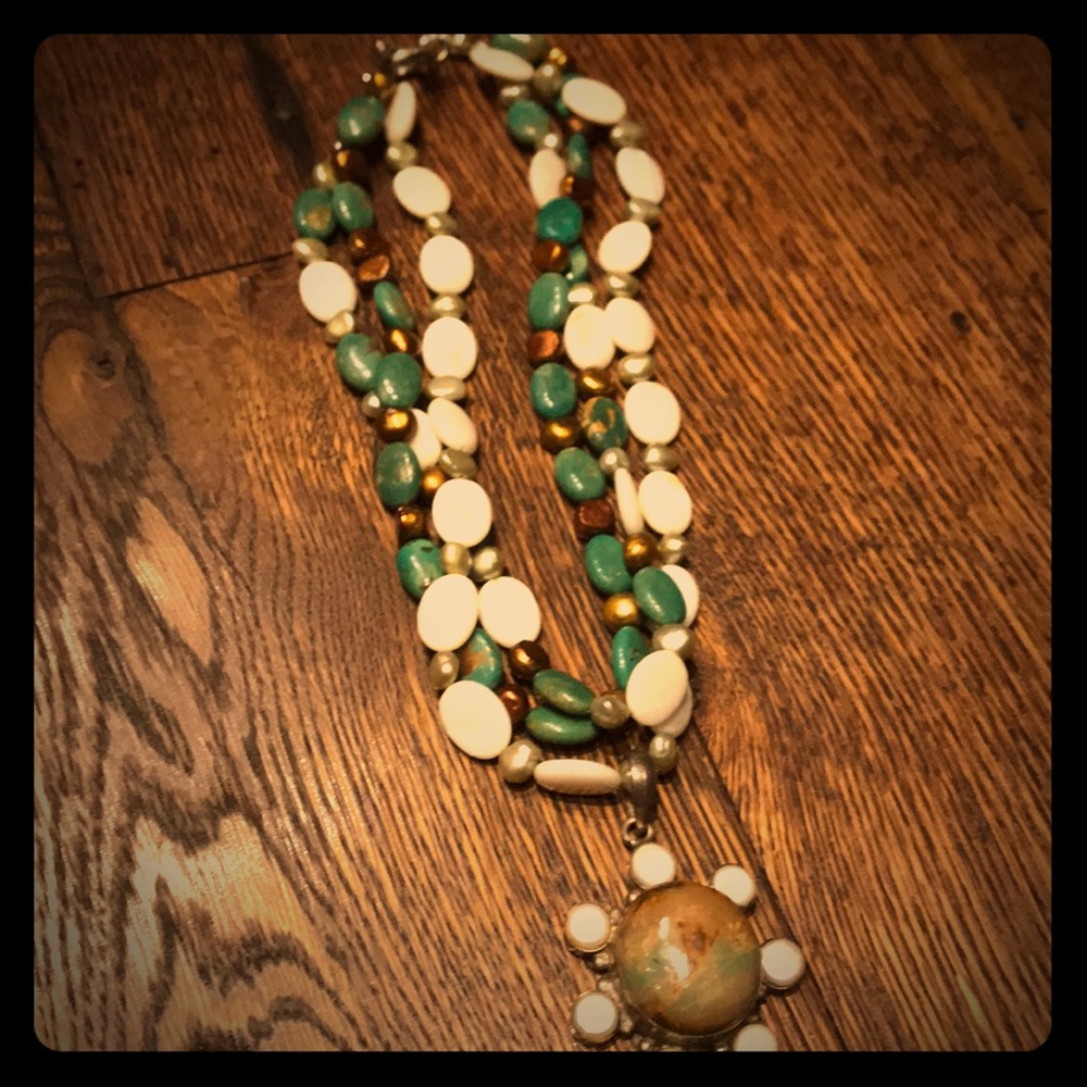Hand made beaded necklace